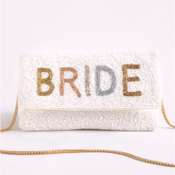 BRIDE Beaded Clutch with chain live show listing - Picture 1 of 4